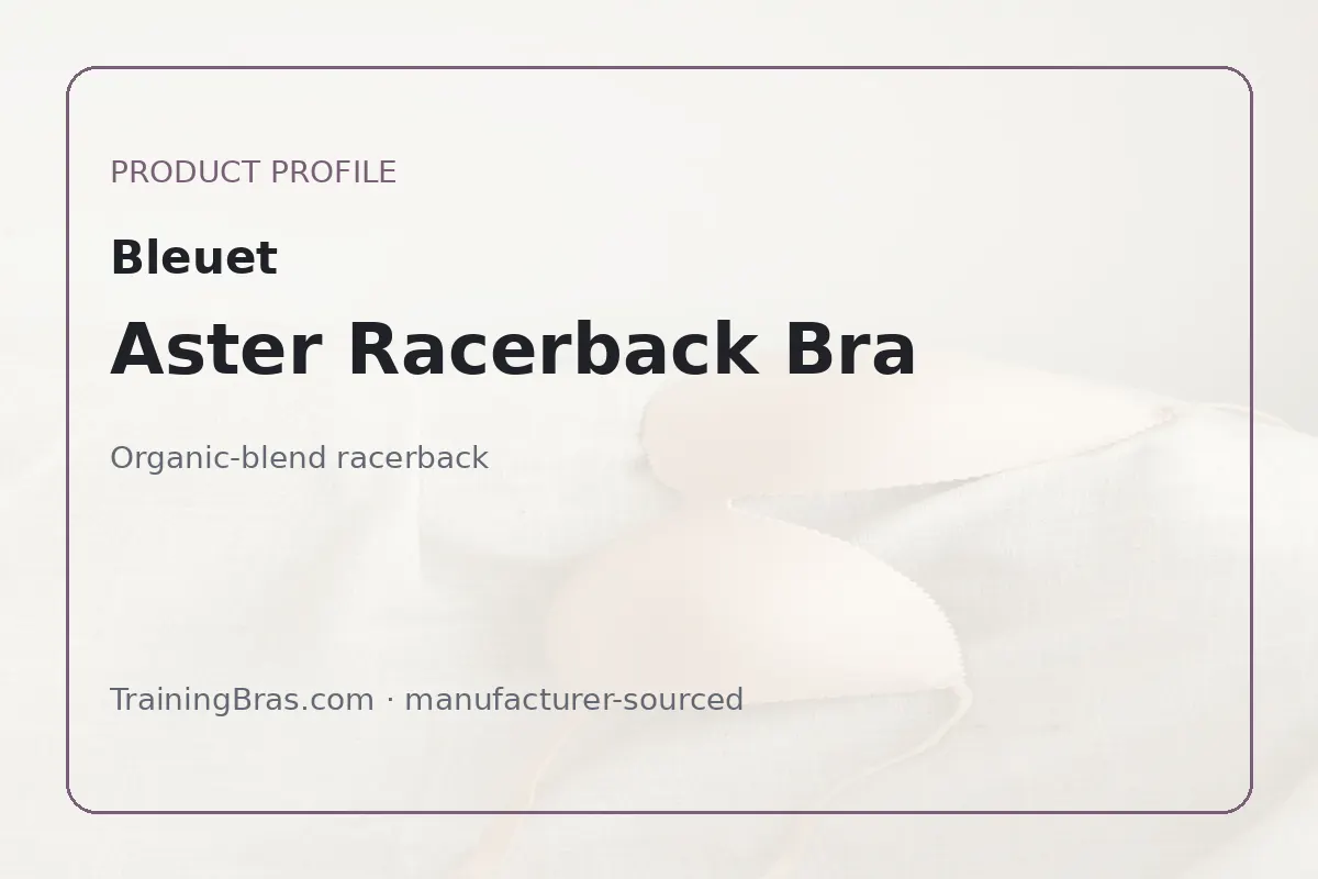 Bleuet Aster Racerback Bra product profile card