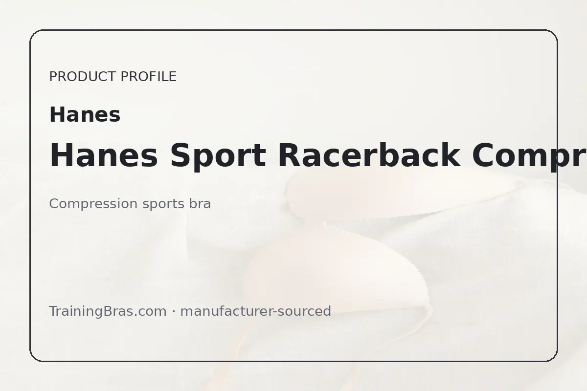 hanes racerback compression product profile card