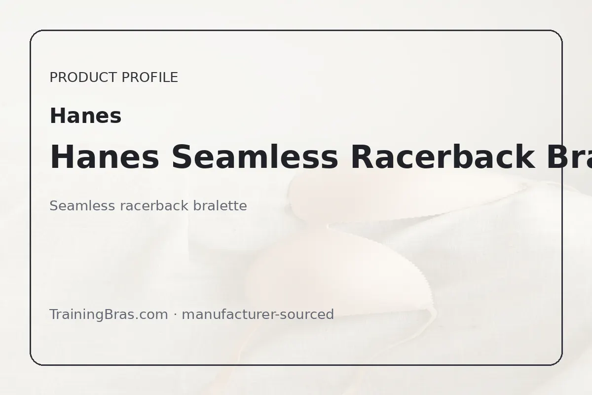 hanes seamless racerback product profile card