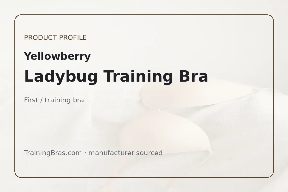 Yellowberry Ladybug Training Bra product profile card